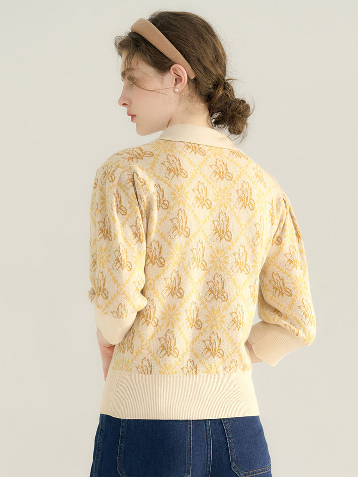 Zarah | Strickpullover Puffärmel