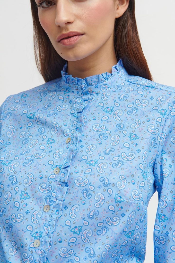 Aithra | Blaues Hemd