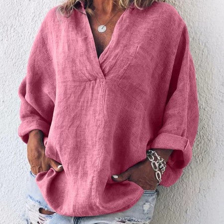 Juvy | Leichte Damen Leinenbluse