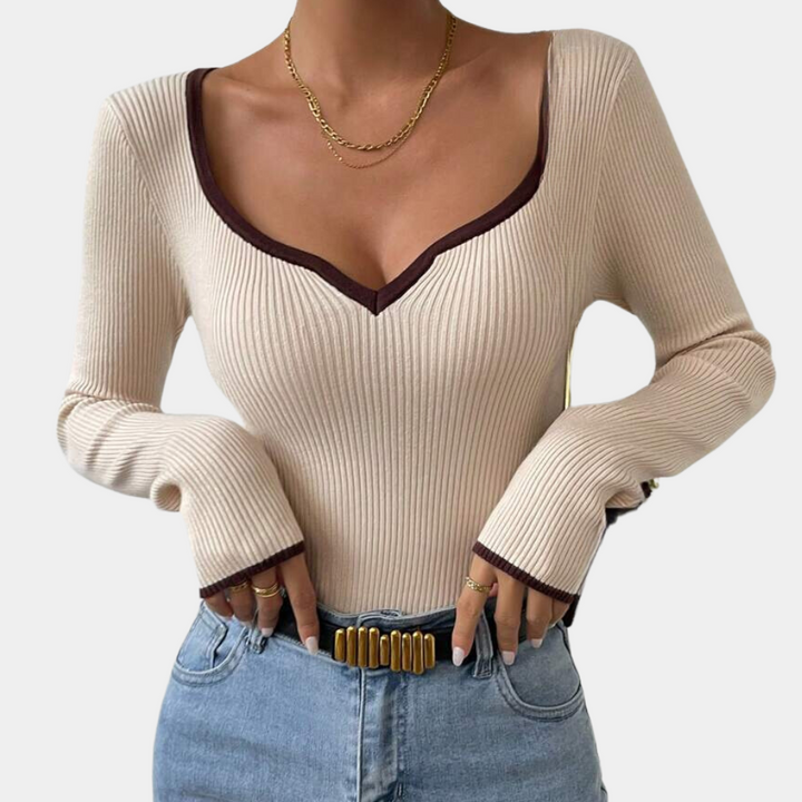 Odette | Moderner V-Ausschnitt Pullover
