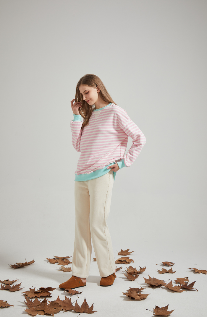 Briellea | Gestreifter Oversize Damenpullover