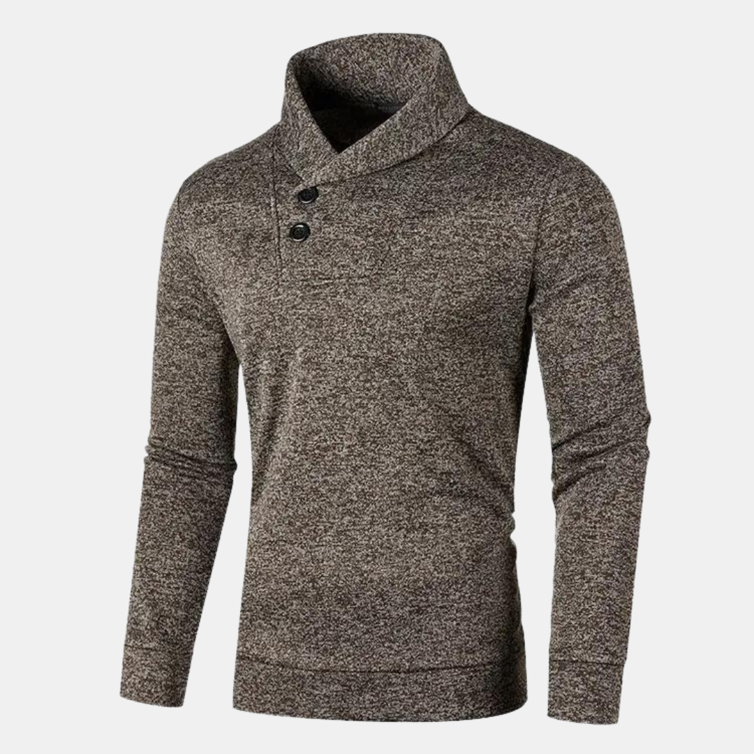 Ernestino | Lässiger Pullover mit halbem Rollkragen