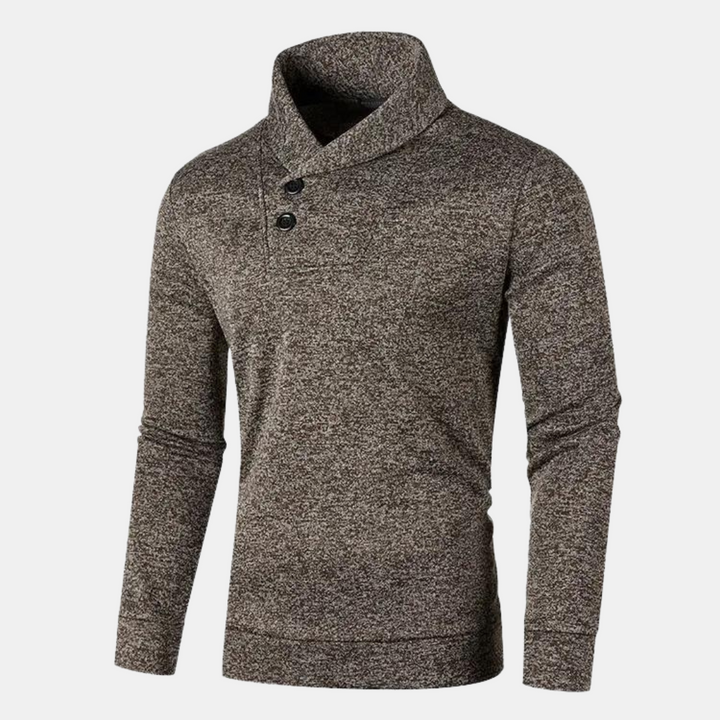 Ernestino | Lässiger Pullover mit halbem Rollkragen