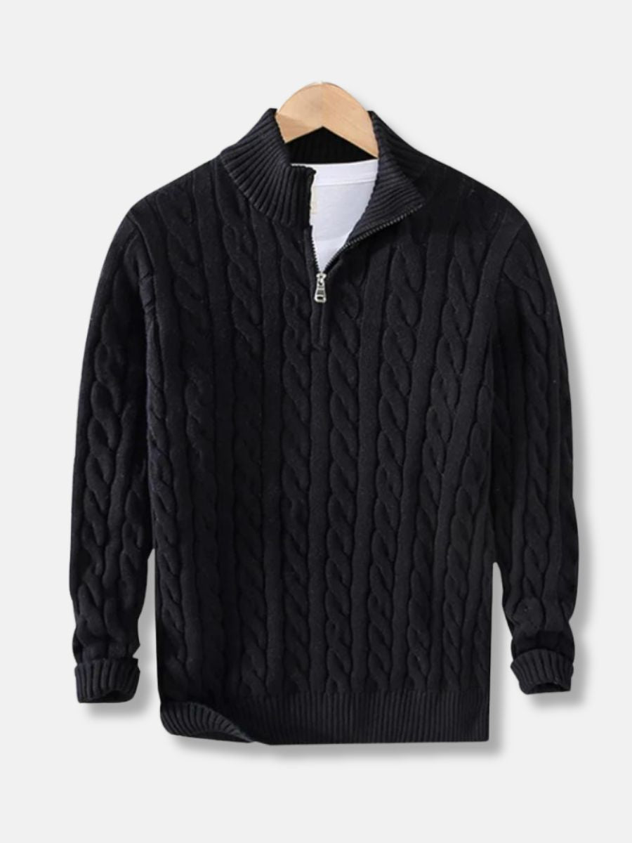 Kaemon | Herren Pullover mit Reißverschluss