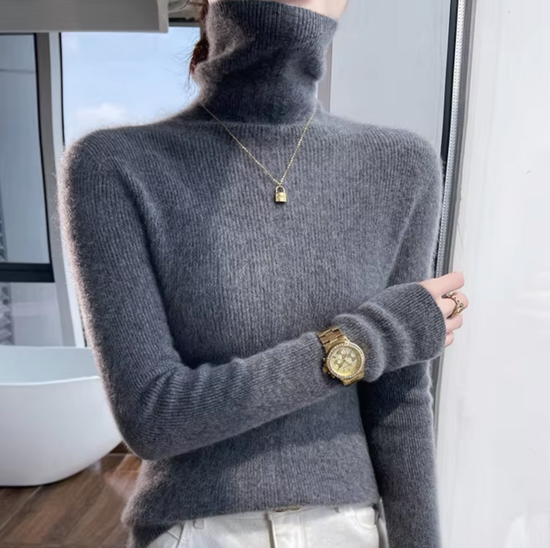 Earnestine | Rollkragenpullover aus Wolle und Kaschmir