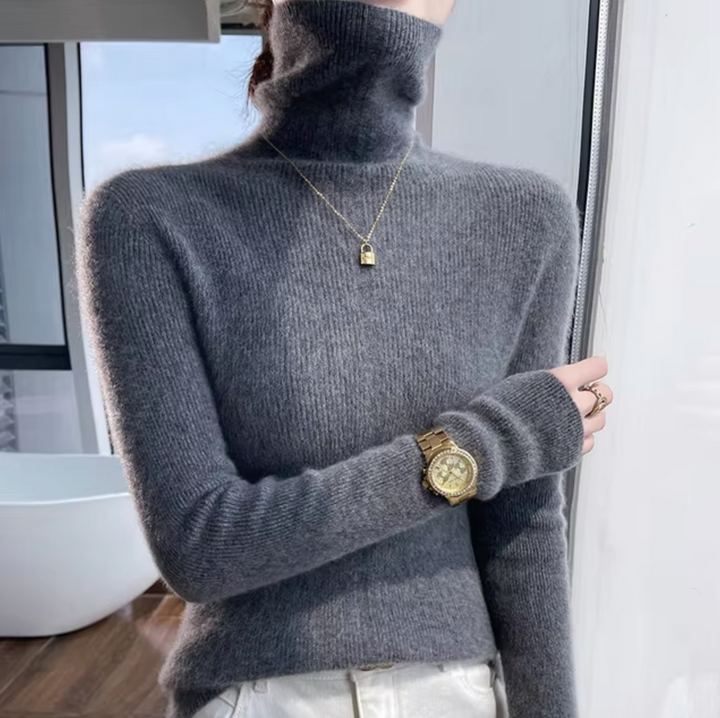 Earnestine | Rollkragenpullover aus Wolle und Kaschmir