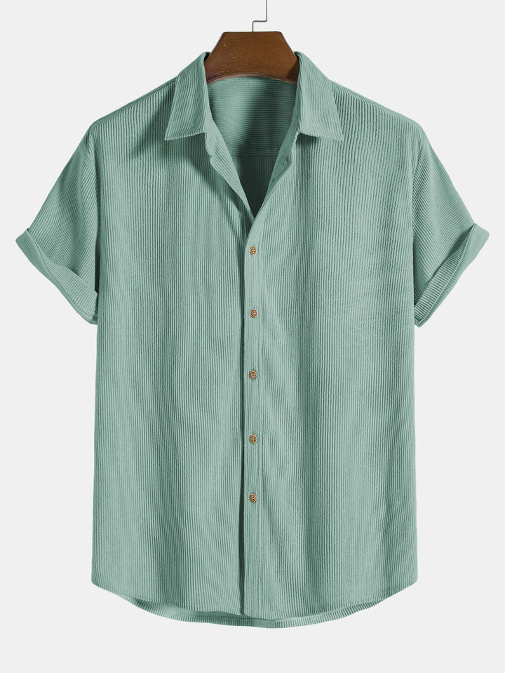Sunna |  Kurzärmeliges Button-Down-Hemd & Shorts