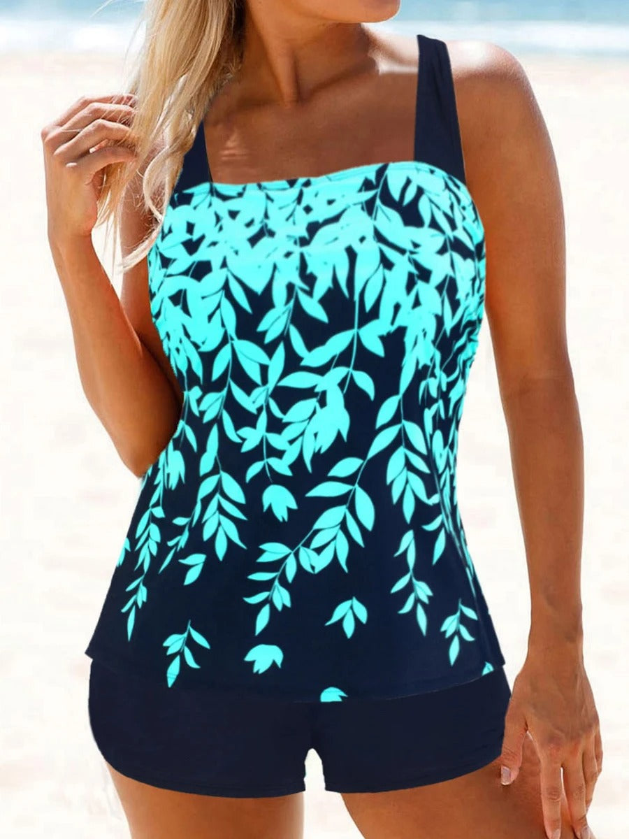 Quindara | Tankini mit Blätterprint Damen