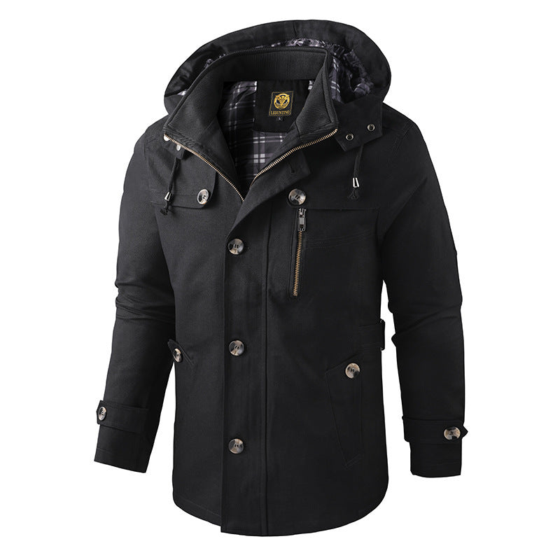Gwydion | Herren Winterjacke mit Kapuze