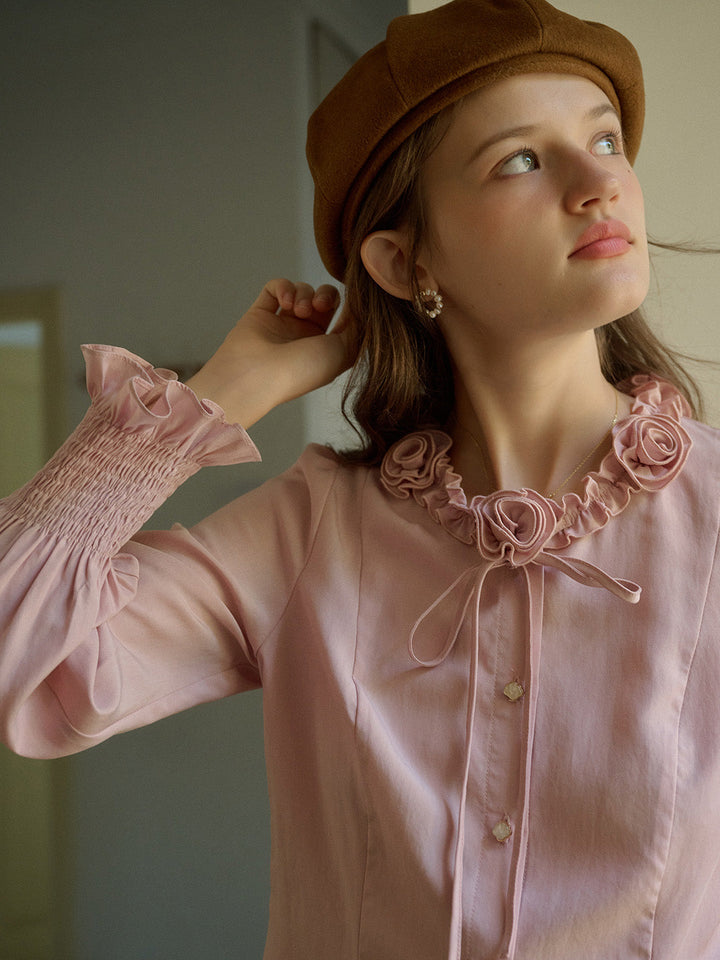 Alfreda | Elegante Rosenbluse