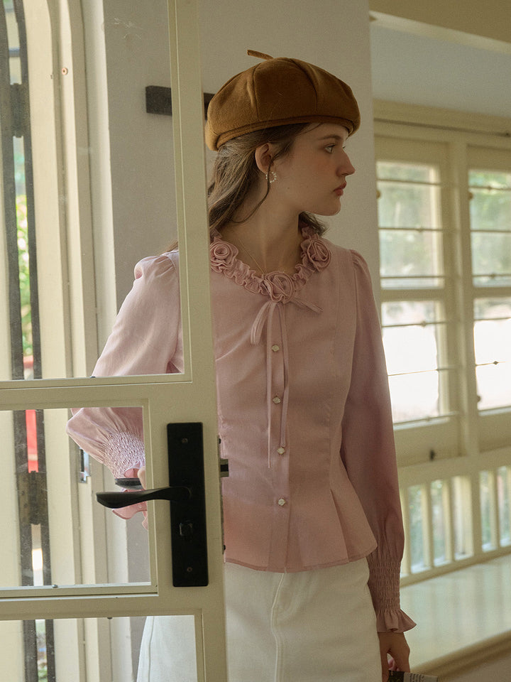 Alfreda | Elegante Rosenbluse