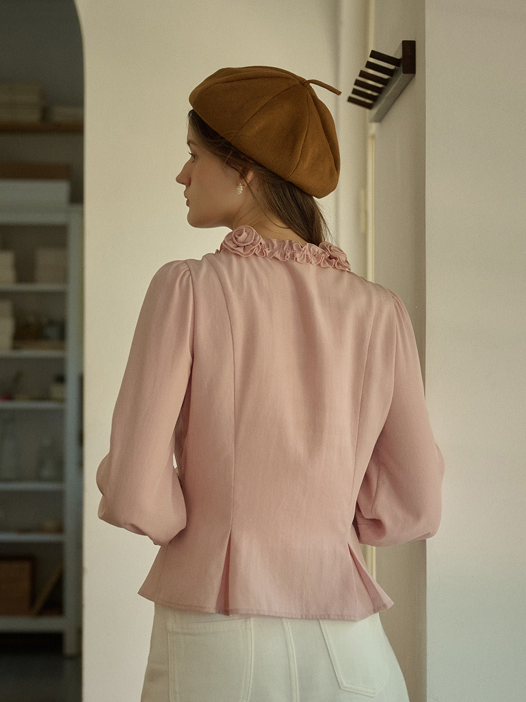 Alfreda | Elegante Rosenbluse
