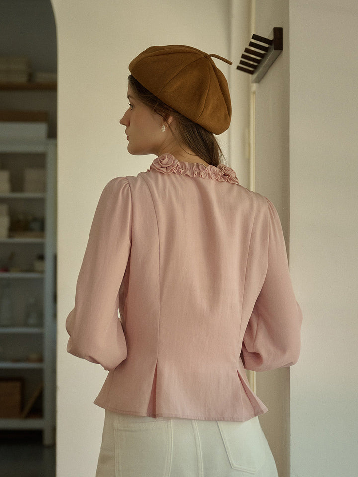 Alfreda | Elegante Rosenbluse