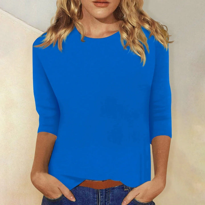 Sanyra | Damen Langarmshirt mit Rundhals