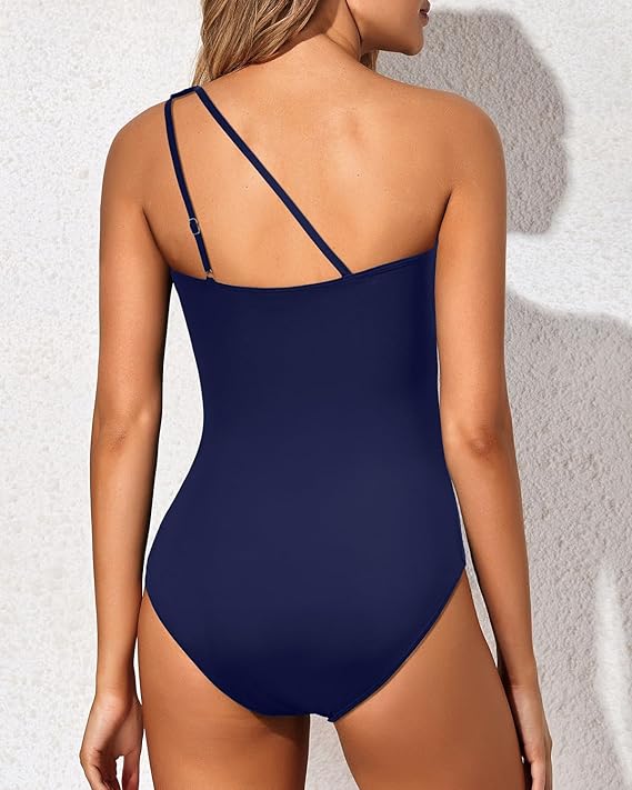 Imie | Figurformender Badeanzug One-Shoulder