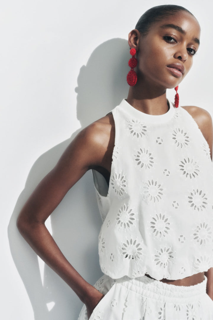 Ivindra | Besticktes Sommer-Set mit Spitze