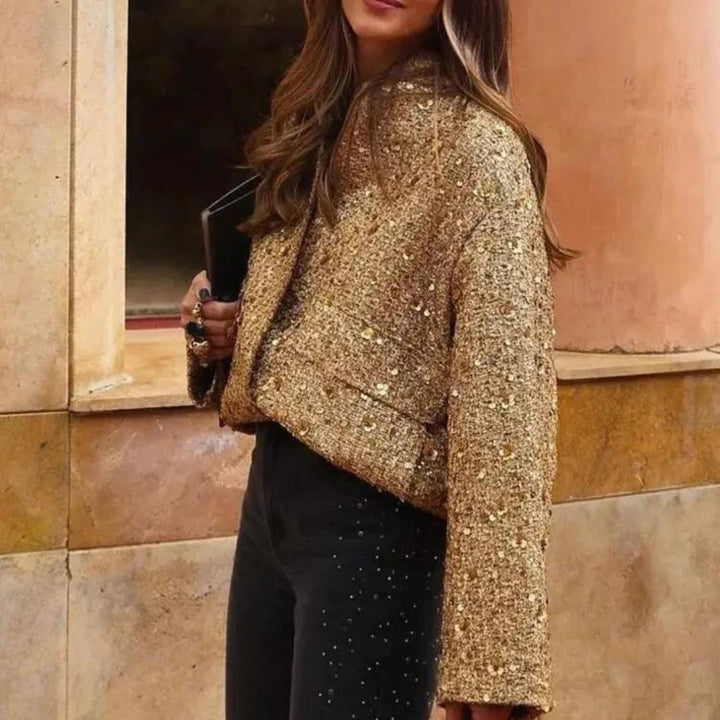 Alene | Strukturiert schicker Bouclé mit Taschen vorne