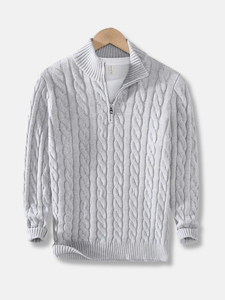 Kaemon | Herren Pullover mit Reißverschluss