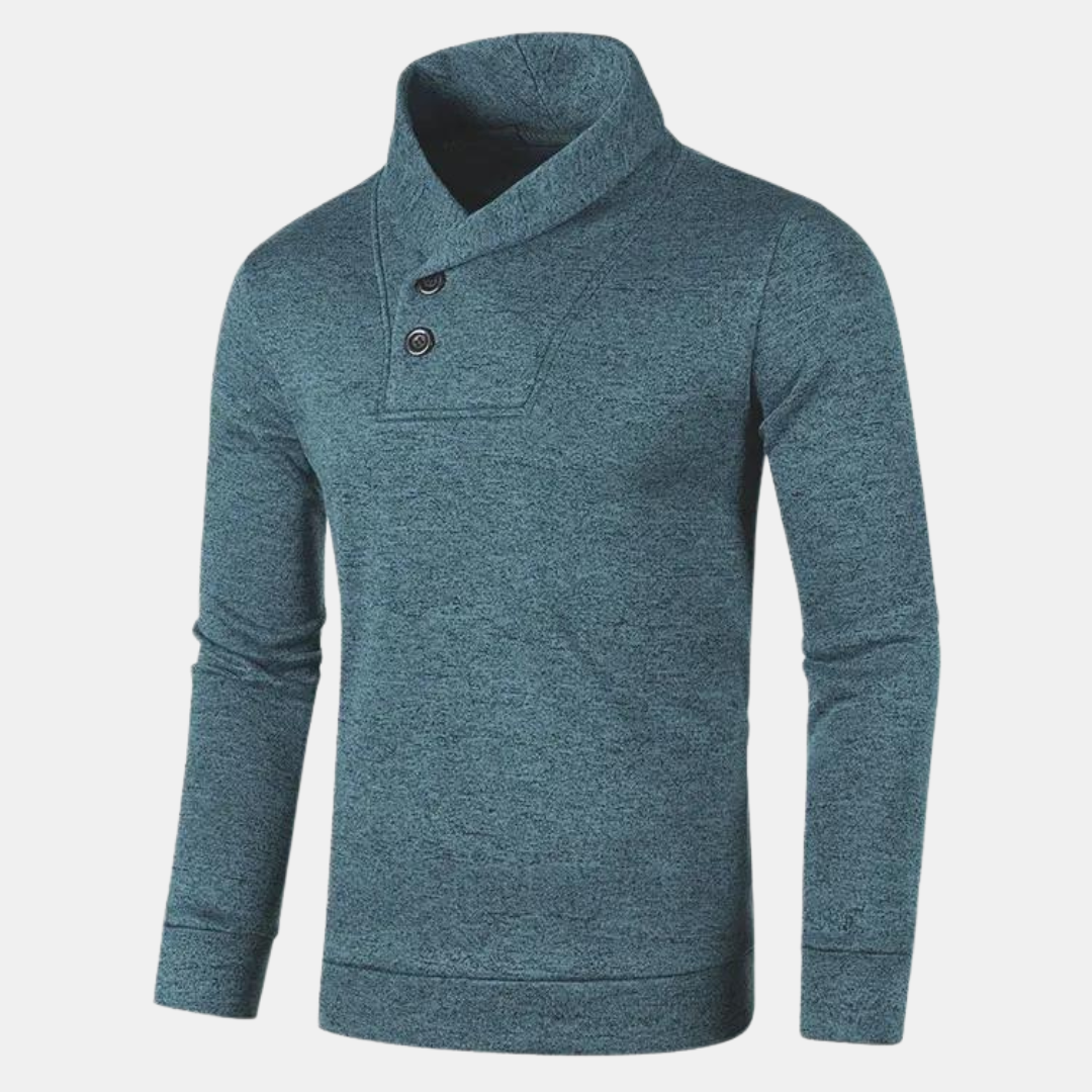Ernestino | Lässiger Pullover mit halbem Rollkragen
