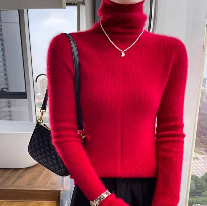 Earnestine | Rollkragenpullover aus Wolle und Kaschmir