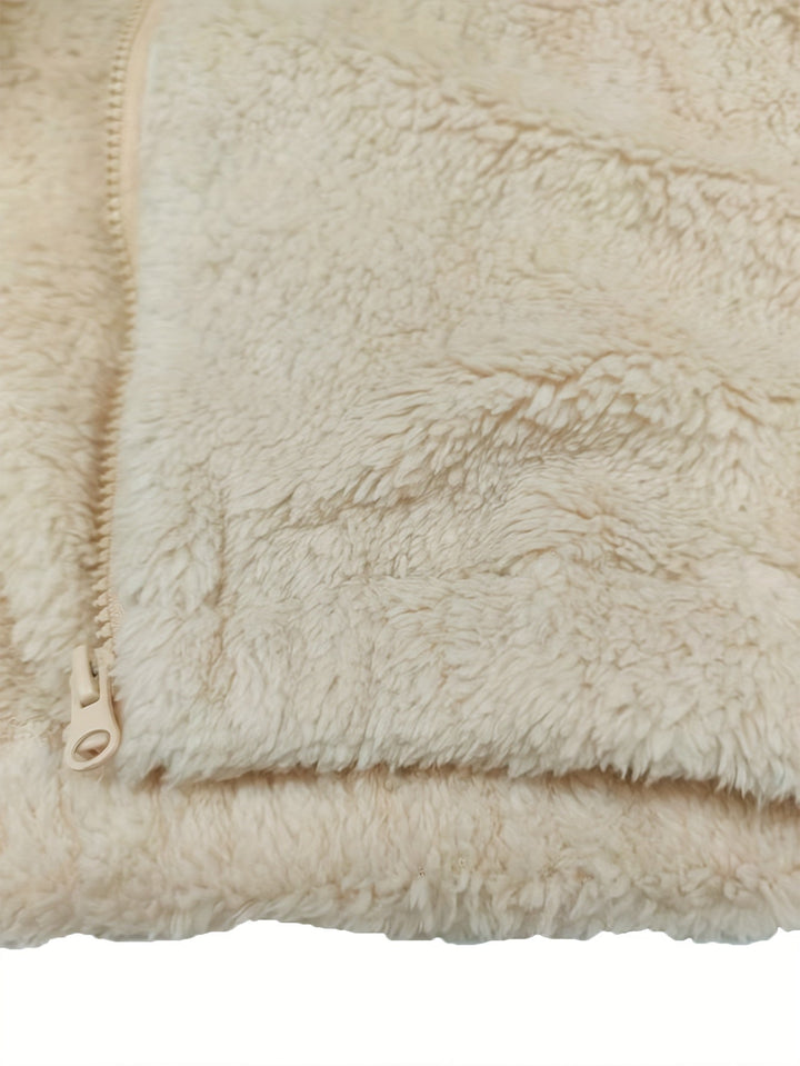 Briallen | Weicher Teddy Bodywarmer mit hohem Kragen