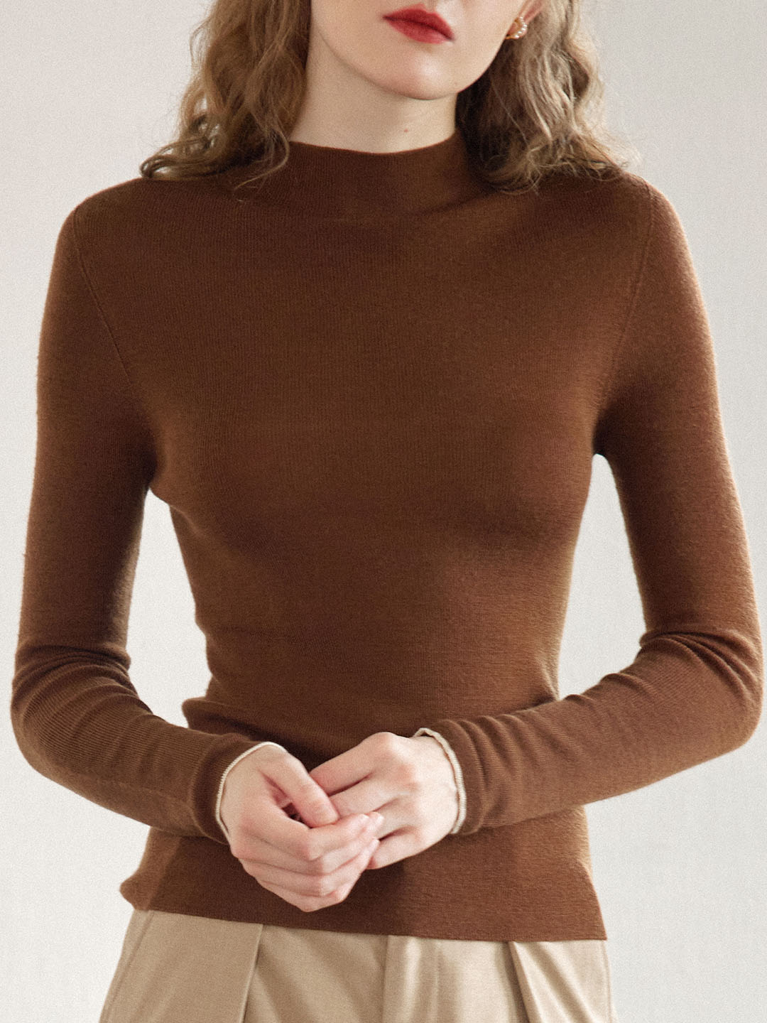 Trude | Slim Fit Wollpullover