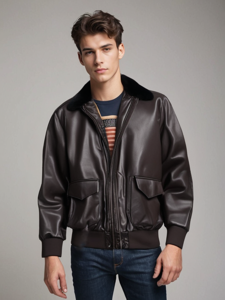 Viator | Herren Vintage Winter Lederjacke