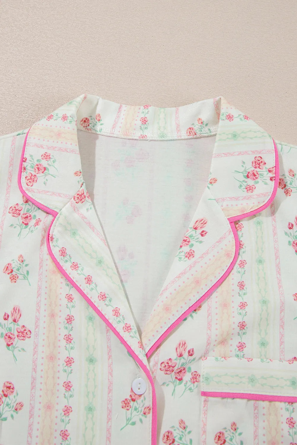Esmira | Blumen Schlafanzug Set Damen