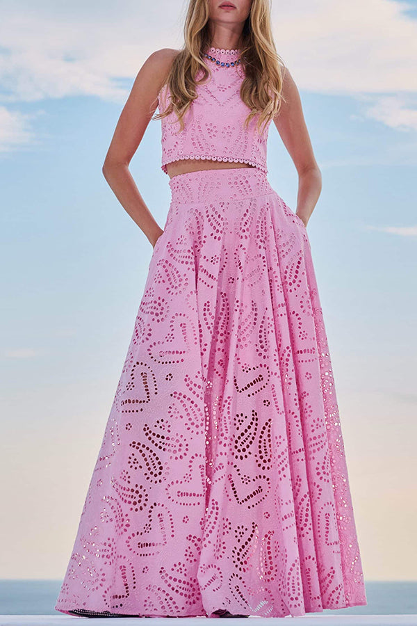 Inessa | Sommer-Zweiteiler mit Weitbein-Hose