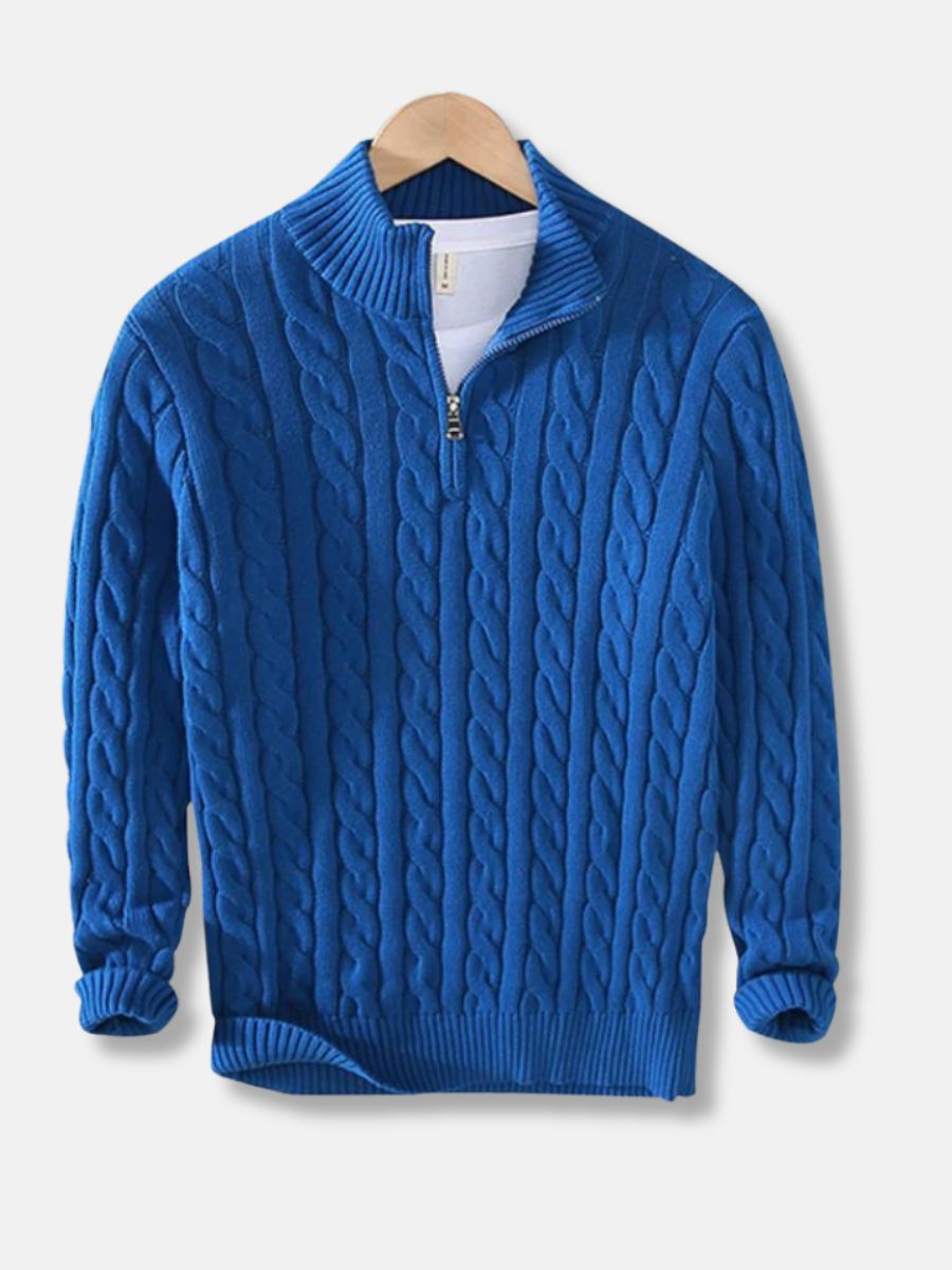 Kaemon | Herren Pullover mit Reißverschluss