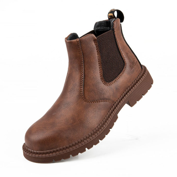 Adima | Wasserdichte Lederarbeitsstiefel mit Stahlkappe