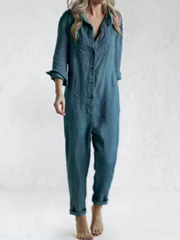 Annah | Jumpsuit mit langen Ärmeln