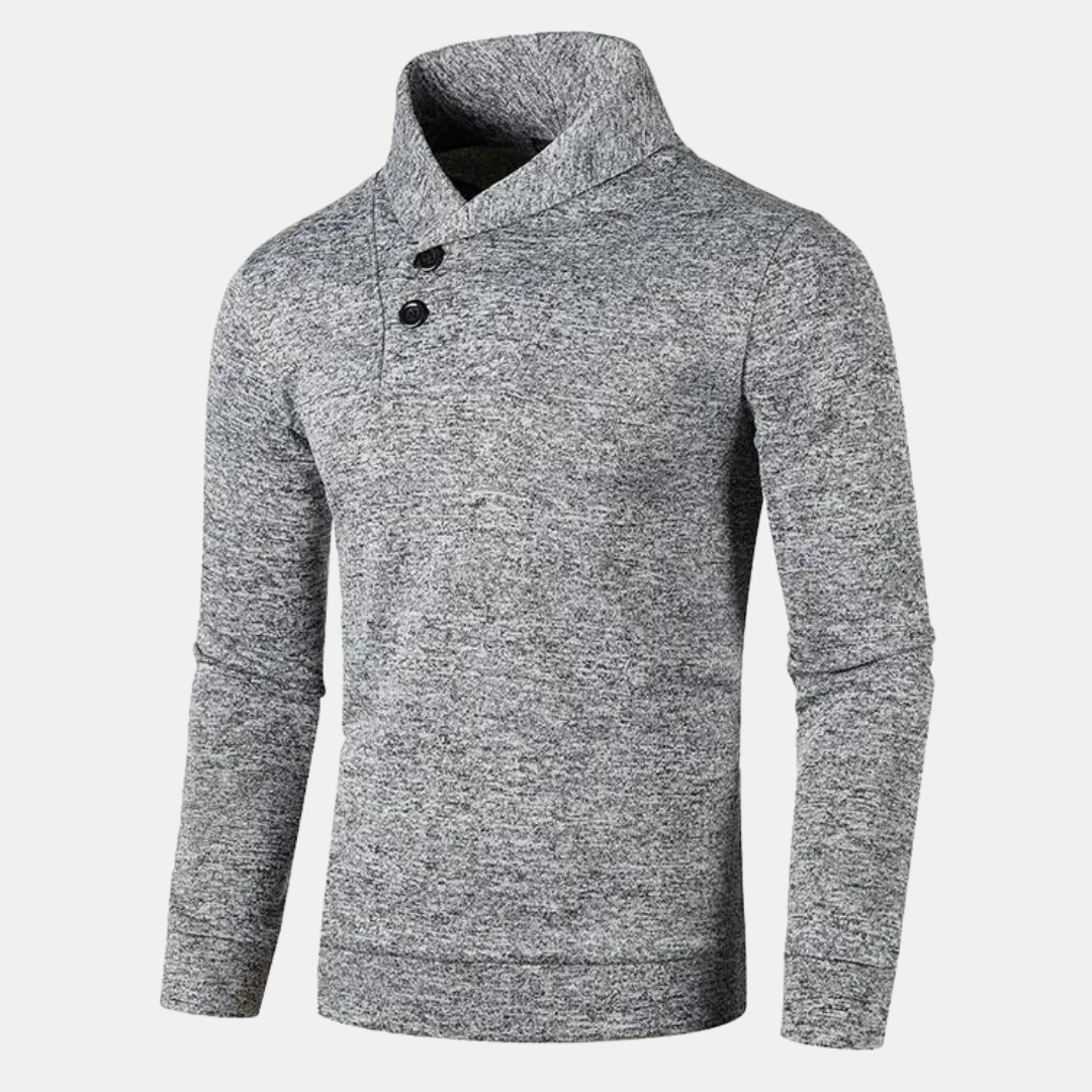 Ernestino | Lässiger Pullover mit halbem Rollkragen
