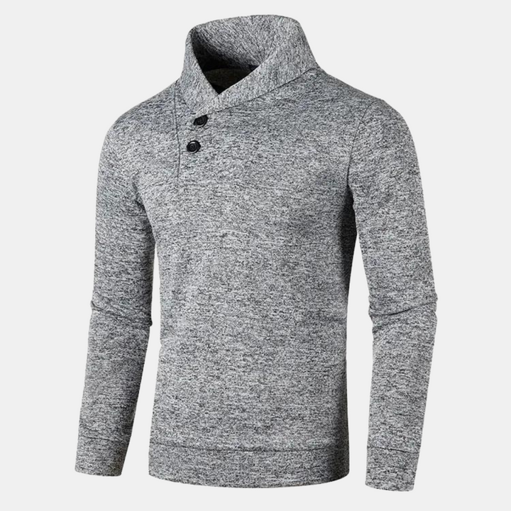 Ernestino | Lässiger Pullover mit halbem Rollkragen