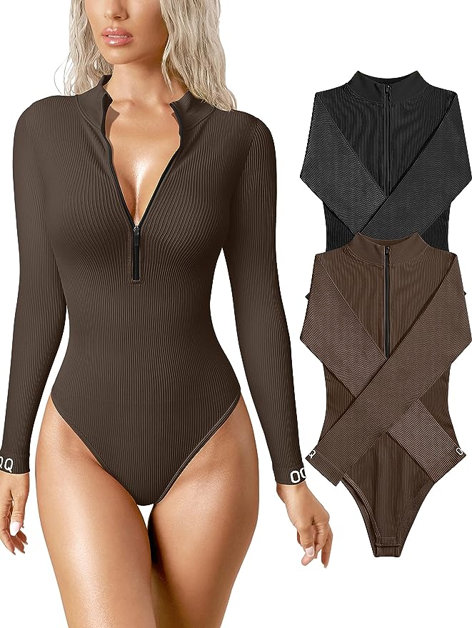 Zoey | Zip up bodysuit
