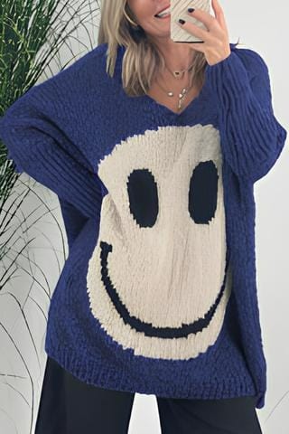 Themis | Lässiger Smiley-Pullover im modernen Stil