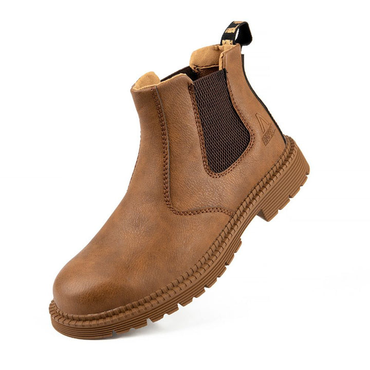 Adima | Wasserdichte Lederarbeitsstiefel mit Stahlkappe