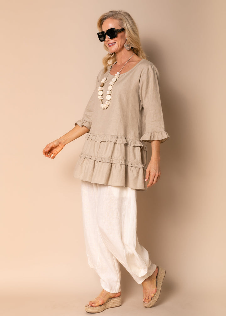 Yadira | Elegantes Leinen-Top Damen