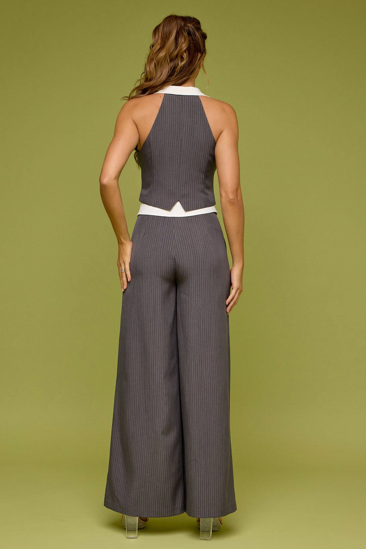 Winara | Gestreiftes Weste-und-Hose-Set