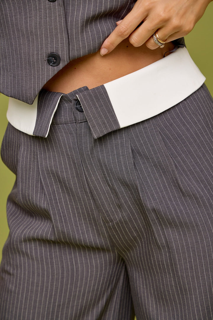 Winara | Gestreiftes Weste-und-Hose-Set