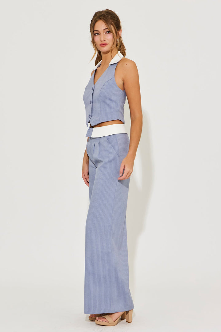 Winara | Gestreiftes Weste-und-Hose-Set