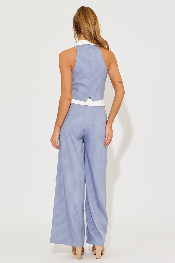 Winara | Gestreiftes Weste-und-Hose-Set