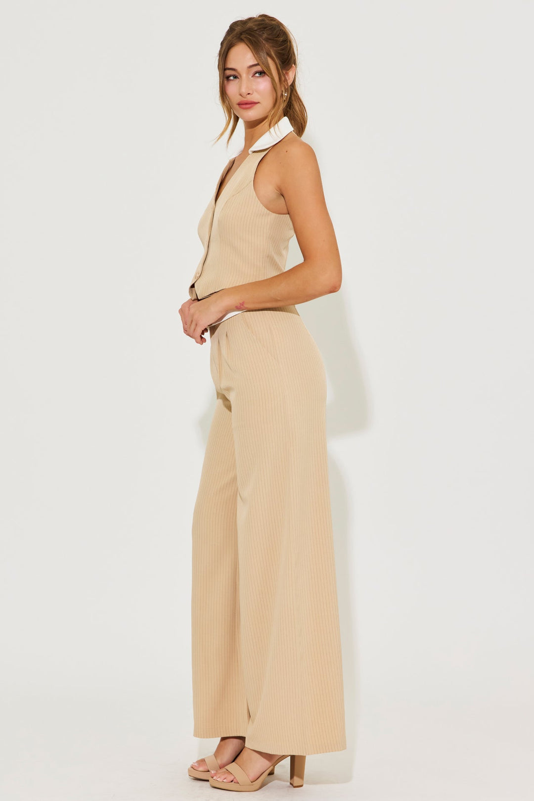 Winara | Gestreiftes Weste-und-Hose-Set