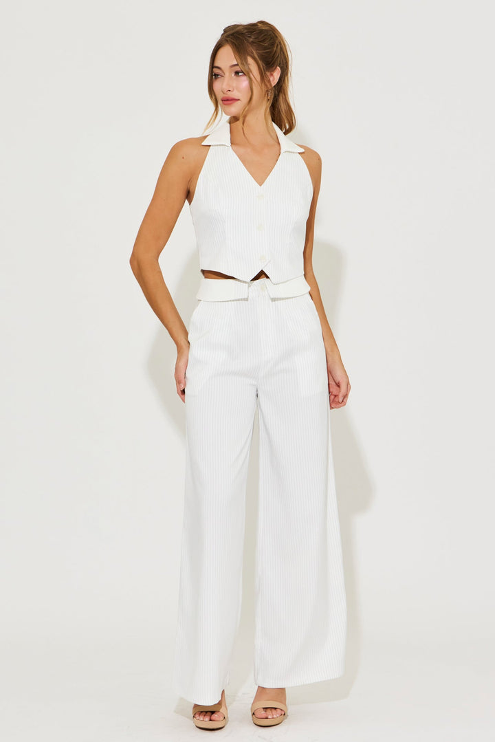 Winara | Gestreiftes Weste-und-Hose-Set