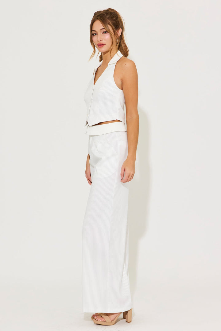 Winara | Gestreiftes Weste-und-Hose-Set