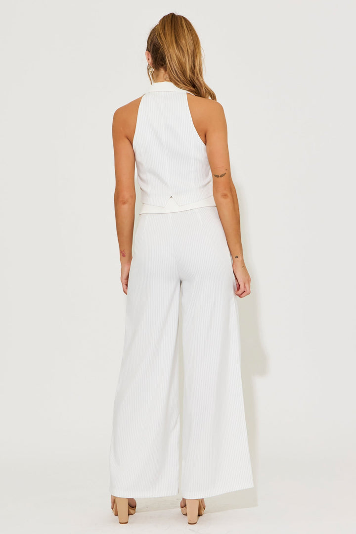 Winara | Gestreiftes Weste-und-Hose-Set