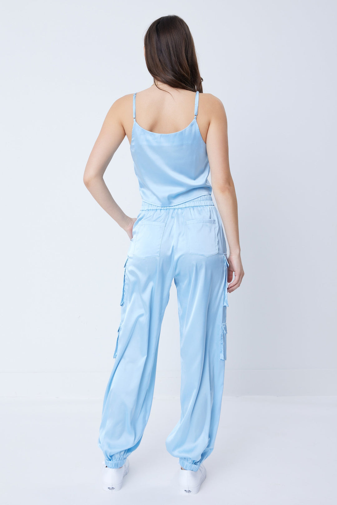 Zivara | Satin Top mit Cargo-Hose