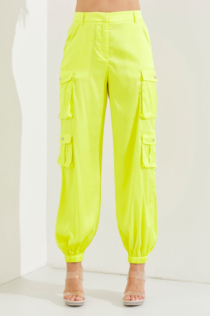 Zivara | Satin Top mit Cargo-Hose