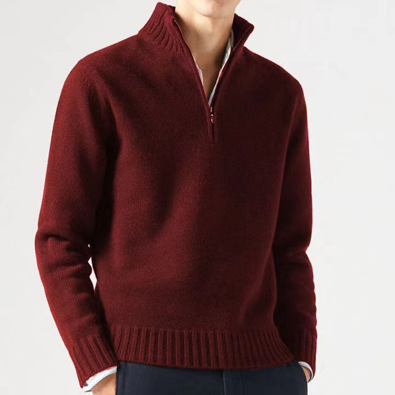 Ambrose | Lässiger Herren-Sweatshirt mit Viertelreißverschluss