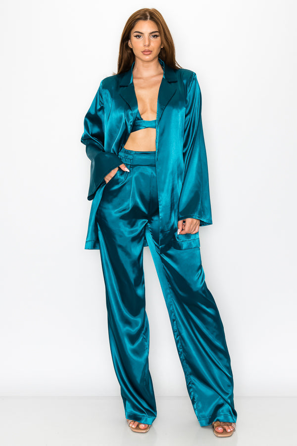 Ulivette | Satin 3-Teiler Set